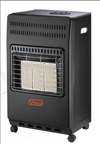 Vinco 71406 Stufa a gas con pannello infrarossi, 4200 Watt, Grigio scuro